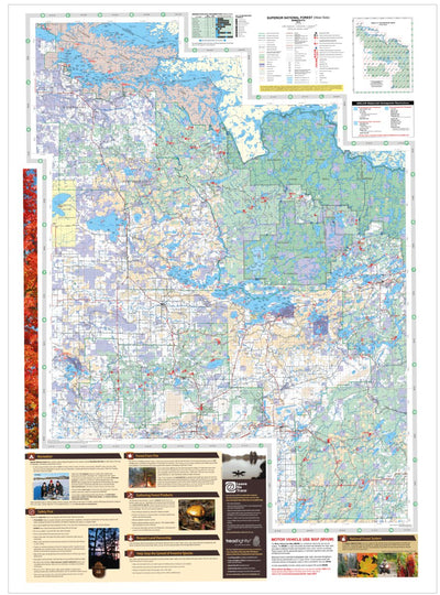 Superior NF Forest Visitor Map - West Preview 1