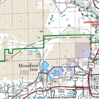 Superior NF Forest Visitor Map - West Preview 3