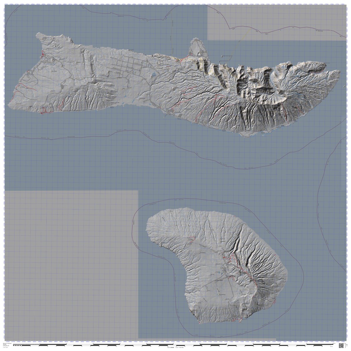 Molokai & Lanai Map by DaveNally | Avenza Maps