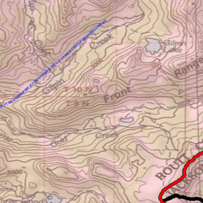 2018 GMU 14 Colorado Big Game (Elk/Mule Deer) Hunting Map (Habitat and range) Preview 3