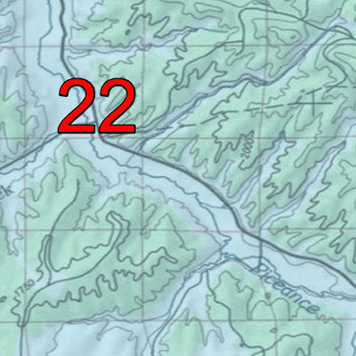 2018 GMU 22 Colorado Big Game (Elk/Mule Deer) Hunting Map (Habitat and range) Preview 2