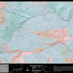 2018 GMU 35 Colorado Big Game (Elk/Mule Deer) Hunting Map (Habitat and range) Preview 1
