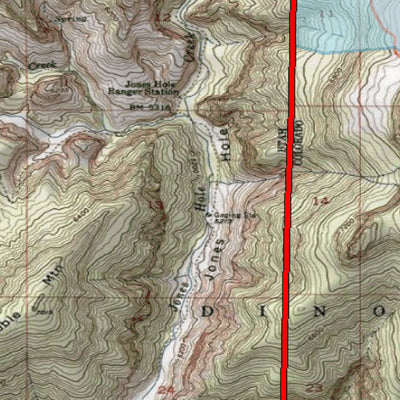 2018 GMU 1 Colorado Big Game (Elk/Mule Deer) Hunting Map (Habitat and range) Preview 3
