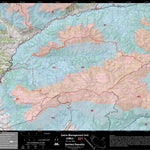 2018 GMU 421 Colorado Big Game (Elk/Mule Deer) Hunting Map (Habitat and range) Preview 1