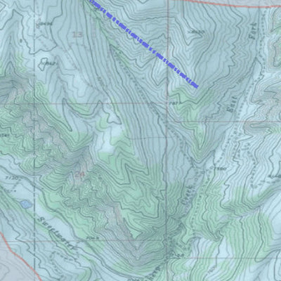2018 GMU 25 Colorado Big Game (Elk/Mule Deer) Hunting Map (Habitat and range) Preview 2