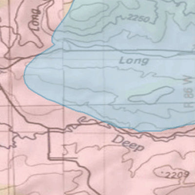 2018 GMU 214 Colorado Big Game (Elk/Mule Deer) Hunting Map (Habitat and range) Preview 2
