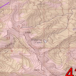 2018 GMU 43 Colorado Big Game (Elk/Mule Deer) Hunting Map (Habitat and range) Preview 2
