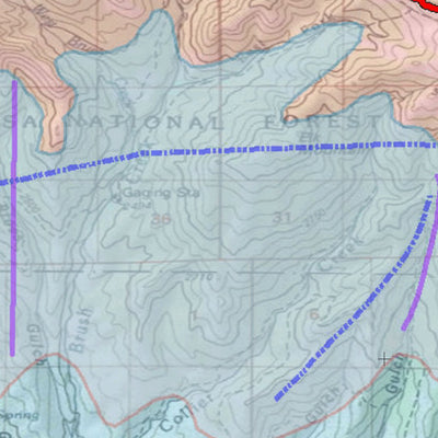 2018 GMU 42 Colorado Big Game (Elk/Mule Deer) Hunting Map (Habitat and range) Preview 2