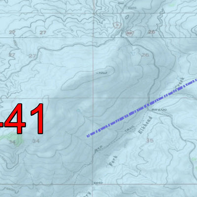 2018 GMU 441 Colorado Big Game (Elk/Mule Deer) Hunting Map (Habitat and range) Preview 2