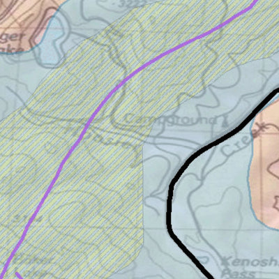 2018 GMU 46 Colorado Big Game (Elk/Mule Deer) Hunting Map (Habitat and range) Preview 3