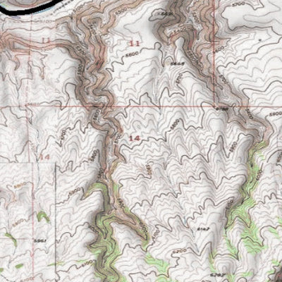 2018 GMU 52 Colorado Big Game (Elk/Mule Deer) Hunting Map (Habitat and range) Preview 3