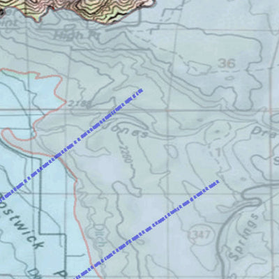 2018 GMU 64 Colorado Big Game (Elk/Mule Deer) Hunting Map (Habitat and range) Preview 2