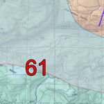 2018 GMU 61 Colorado Big Game (Elk/Mule Deer) Hunting Map (Habitat and range) Preview 2