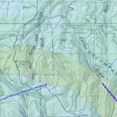 2018 GMU 61 Colorado Big Game (Elk/Mule Deer) Hunting Map (Habitat and range) Preview 3