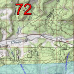 2018 GMU 72 Colorado Big Game (Elk/Mule Deer) Hunting Map (Habitat and range) Preview 2