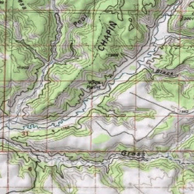 2018 GMU 72 Colorado Big Game (Elk/Mule Deer) Hunting Map (Habitat and range) Preview 3