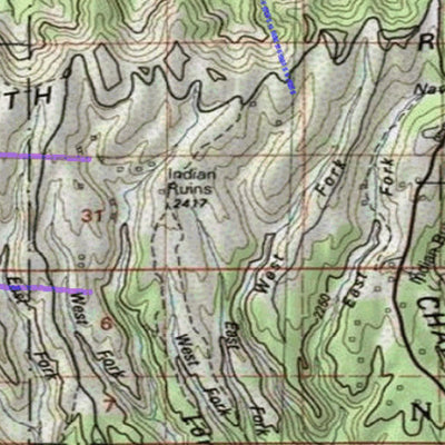 2018 GMU 73 Colorado Big Game (Elk/Mule Deer) Hunting Map (Habitat and range) Preview 3
