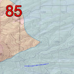 2018 GMU 85 Colorado Big Game (Elk/Mule Deer) Hunting Map (Habitat and range) Preview 2