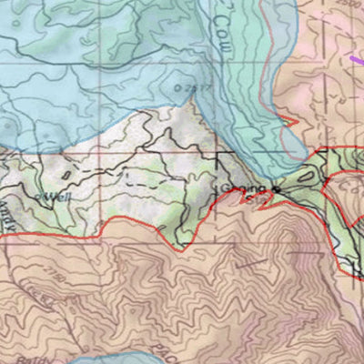 2018 GMU 65 Colorado Big Game (Elk/Mule Deer) Hunting Map (Habitat and range) Preview 2