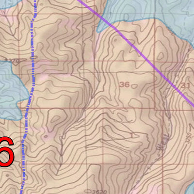 2018 GMU 67 Colorado Big Game (Elk/Mule Deer) Hunting Map (Habitat and range) Preview 3