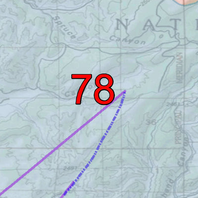 2018 GMU 78 Colorado Big Game (Elk/Mule Deer) Hunting Map (Habitat and range) Preview 2