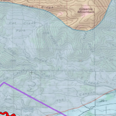 2018 GMU 80 Colorado Big Game (Elk/Mule Deer) Hunting Map (Habitat and range) Preview 2