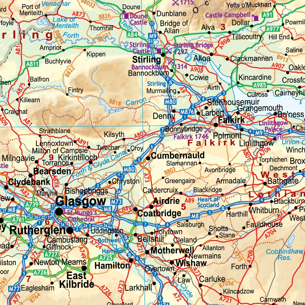 Scotland Physical iMap Map by XYZ Maps | Avenza Maps
