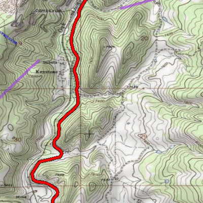 2018 GMU 131 Colorado Big Game (Elk/Mule Deer) Hunting Map (Public/Private Lands) Preview 3