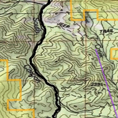 2018 GMU 33 Colorado Big Game (Elk/Mule Deer) Hunting Map (Public/Private Lands) Preview 3