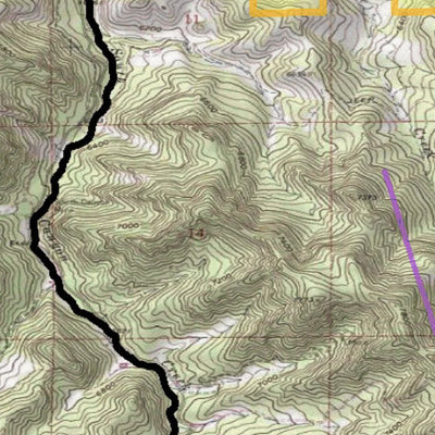 2018 GMU 34 Colorado Big Game (Elk/Mule Deer) Hunting Map (Public/Private Lands) Preview 3
