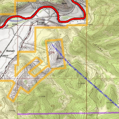 2018 GMU 35 Colorado Big Game (Elk/Mule Deer) Hunting Map (Public/Private Lands) Preview 3