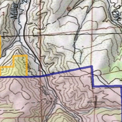 2018 GMU 23 Colorado Big Game (Elk/Mule Deer) Hunting Map (Public/Private Lands) Preview 2