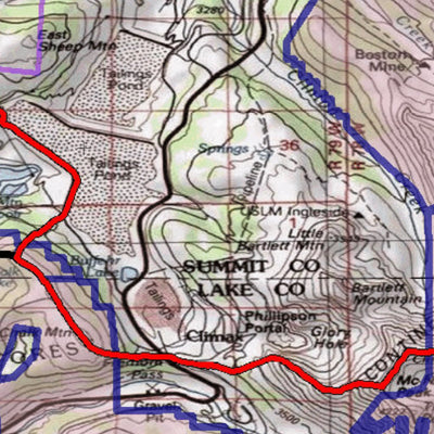 2018 GMU 37 Colorado Big Game (Elk/Mule Deer) Hunting Map (Public/Private Lands) Preview 3