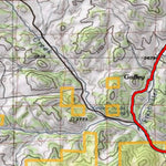 2018 GMU 58 Colorado Big Game (Elk/Mule Deer) Hunting Map (Public/Private Lands) Preview 3
