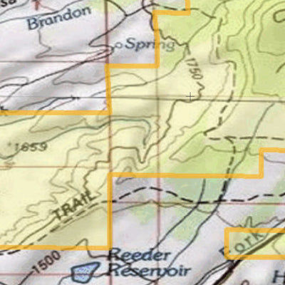 2018 GMU 41 Colorado Big Game (Elk/Mule Deer) Hunting Map (Public/Private Lands) Preview 2