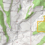 2018 GMU 52 Colorado Big Game (Elk/Mule Deer) Hunting Map (Public/Private Lands) Preview 2