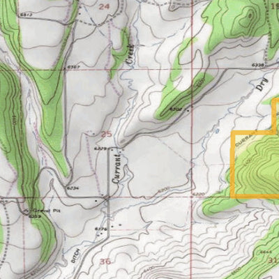 2018 GMU 52 Colorado Big Game (Elk/Mule Deer) Hunting Map (Public/Private Lands) Preview 2