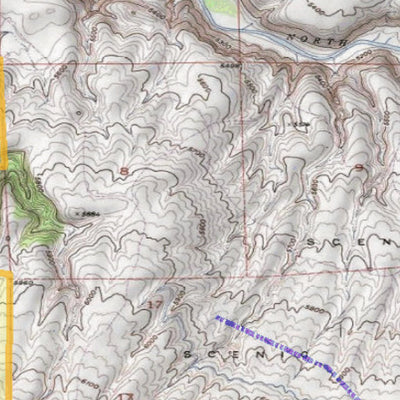 2018 GMU 52 Colorado Big Game (Elk/Mule Deer) Hunting Map (Public/Private Lands) Preview 3