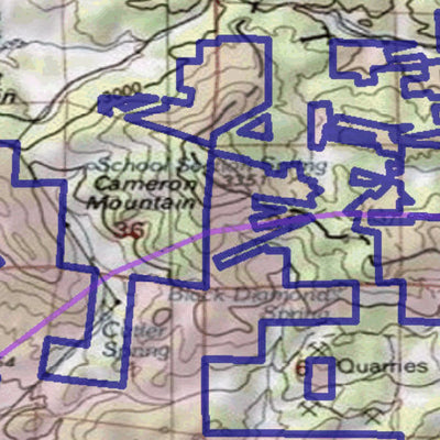 2018 GMU 57 Colorado Big Game (Elk/Mule Deer) Hunting Map (Public/Private Lands) Preview 3