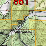 2018 GMU 861 Colorado Big Game (Elk/Mule Deer) Hunting Map (Public/Private Lands) Preview 2