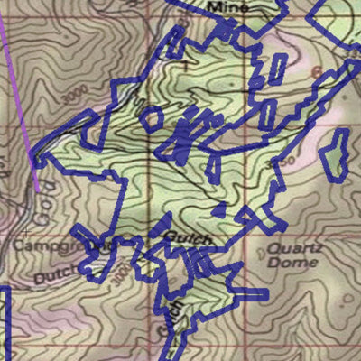 2018 GMU 551 Colorado Big Game (Elk/Mule Deer) Hunting Map (Public/Private Lands) Preview 3