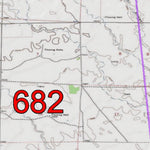 2018 GMU 682 Colorado Big Game (Elk/Mule Deer) Hunting Map (Public/Private Lands) Preview 2