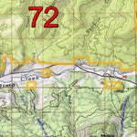 2018 GMU 72 Colorado Big Game (Elk/Mule Deer) Hunting Map (Public/Private Lands) Preview 2