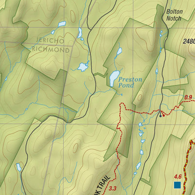 Camels Hump Hiking Trail Map Preview 3