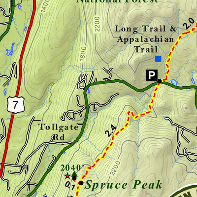 Manchester Area Hiking Trail Map 2nd Edition Preview 3