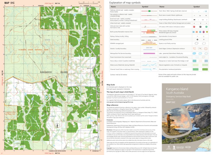 Kangaroo Island Map 51C by Mapland - Department for Environment and ...