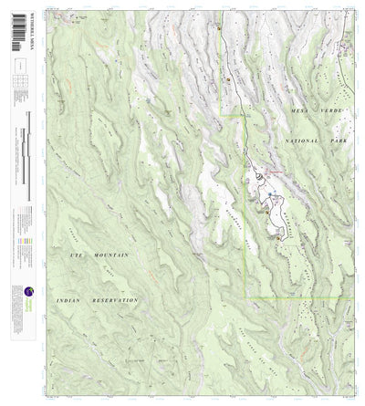 Wetherill Mesa, Colorado 7.5 Minute Topographic Map Preview 1