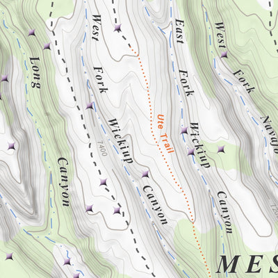 Wetherill Mesa, Colorado 7.5 Minute Topographic Map Preview 3