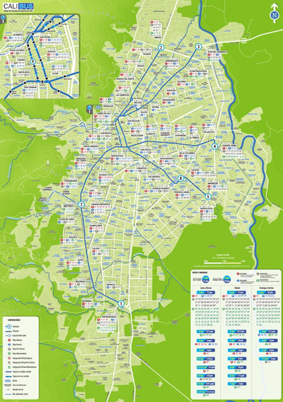 Mapa de Transporte Masivo de Cali, Colombia Preview 1