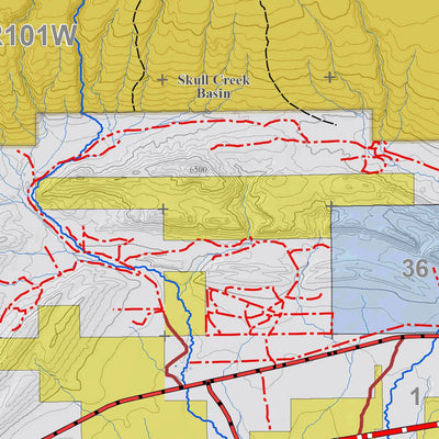 Colorado GMU 10 Topographic Hunting Map Preview 2